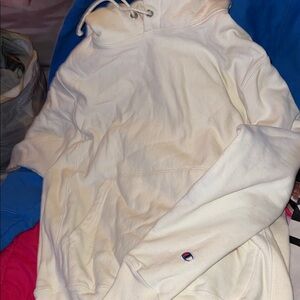 Champion Men's Off-White Hoodie 2 one white and the other blue heavy ones